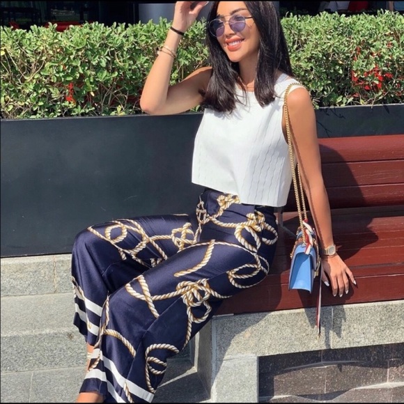 ZARA knot print culottes size small - Picture 1 of 3